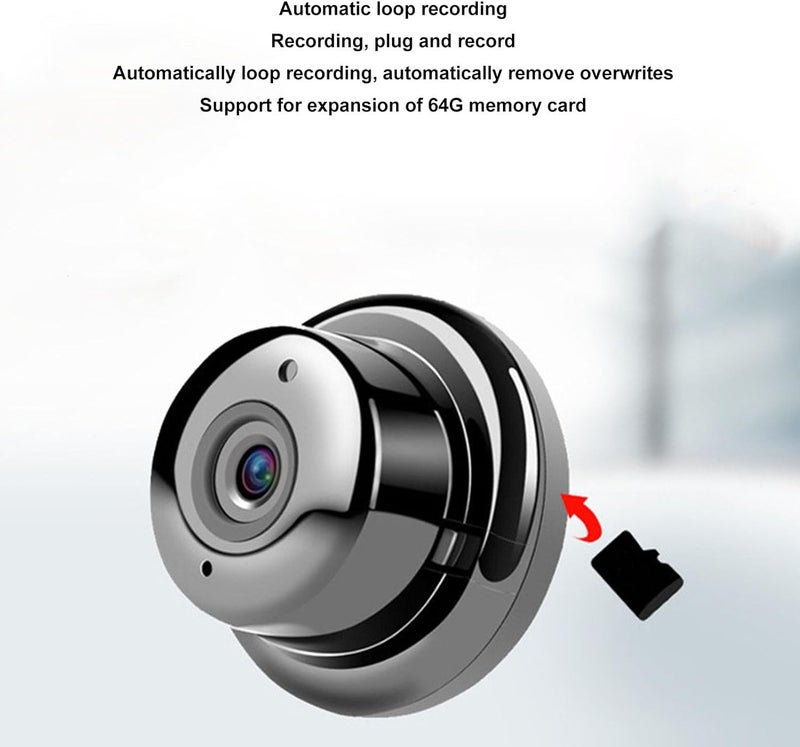 klarako Mini WiFi Camera, 1080P HD Wireless Night Vision, Smart Home Security Surveillance Camera, Baby Monitor, Home Security Camera, WiFi Surveillance Camera, HD Night Vision - Image 2