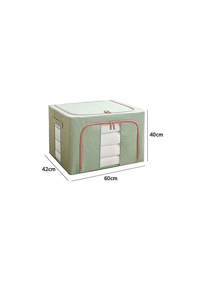 Spaceshoop - Storage Boxes Clothes Storage Box Household Large capacity Wardrobe Foldable Storage Box Fabric Clothing Storage Sorting Box Easy To Store 100L - Image 1