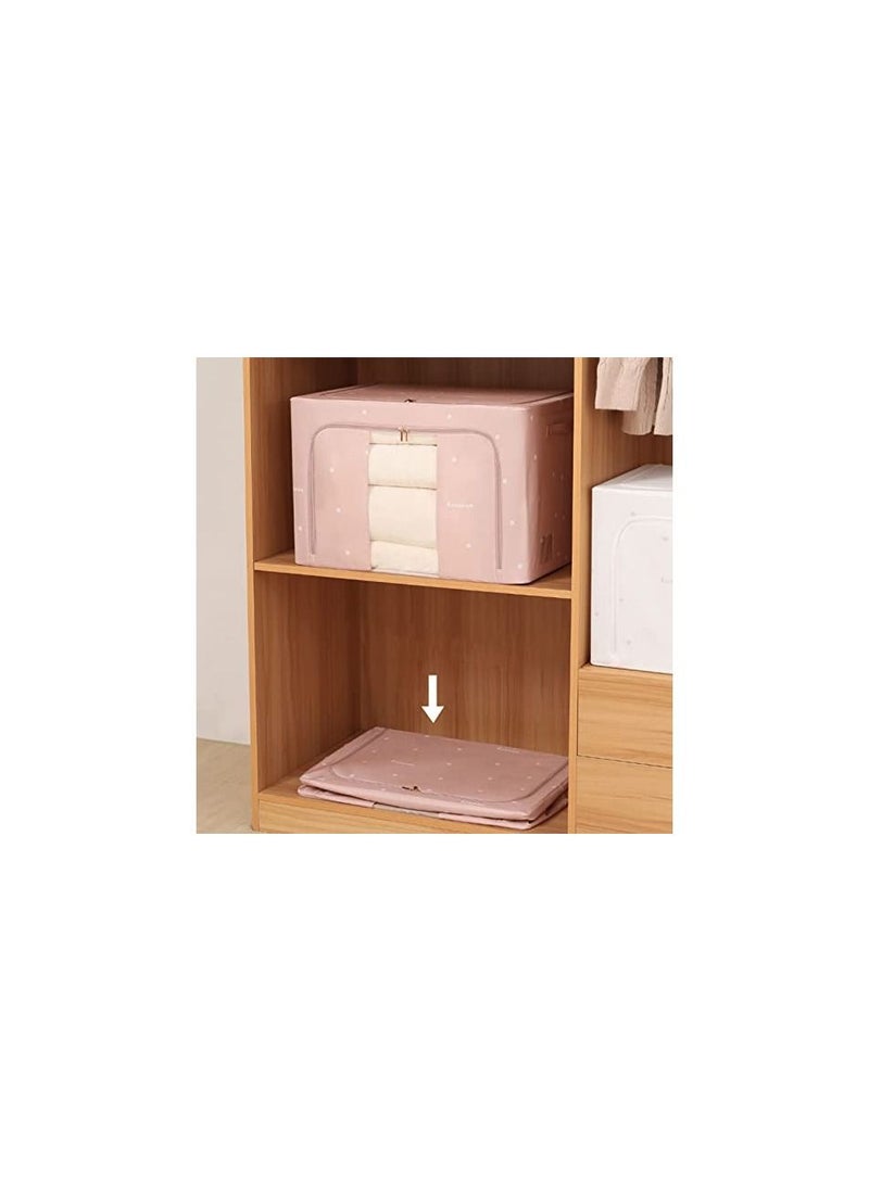 Spaceshoop - Storage Boxes Clothes Storage Box Household Large capacity Wardrobe Foldable Storage Box Fabric Clothing Storage Sorting Box Easy To Store 100L - Image 1