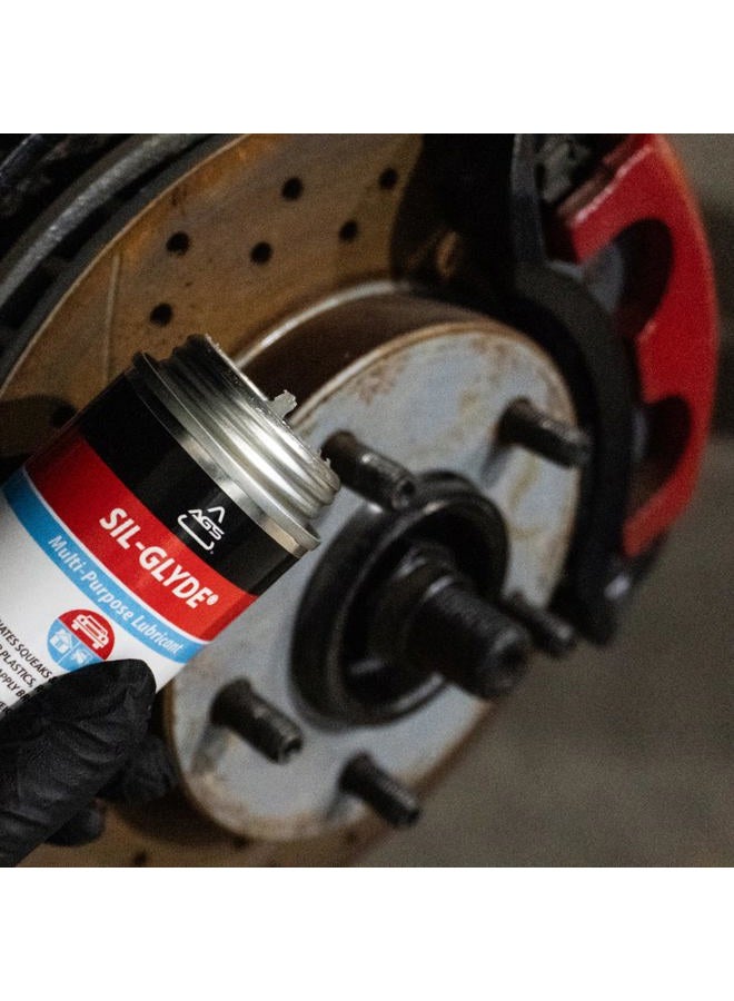 AGS Automotive Solutions SIL-Glyde Brush Top Can Multi-Purpose All-Weather Lubricating Compound for All Surfaces, 4 oz Lubricant Can, Silicone Lubricant, Ensure Friction Resistance - Image 4