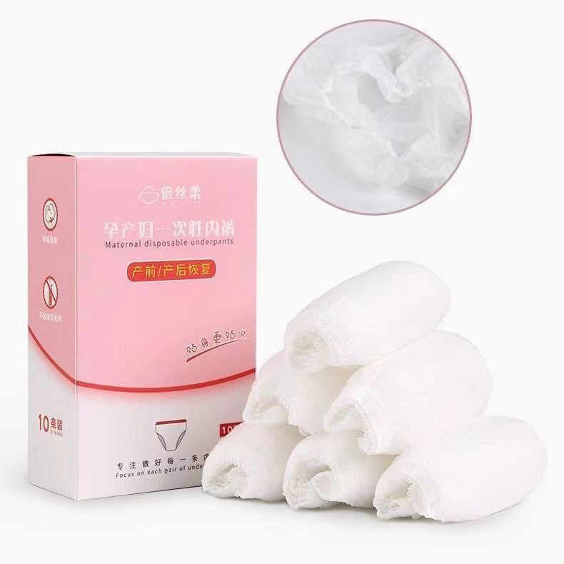 20 Pack Disposable Underwear Women Hotel Individually Wrapped No wash Postpartum Sterile Travel Cotton Nonwoven Size 3XL - Image 3
