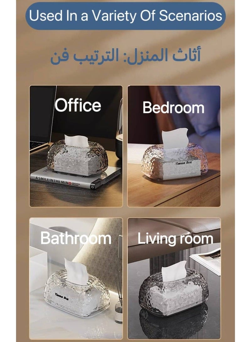 نايزان حامل مناديل شفاف من البلاستيك للمنزل والمكتب والمطاعم لحفظ وتوزيع المناديل اليومية والاستخدامات العامة - Image 5