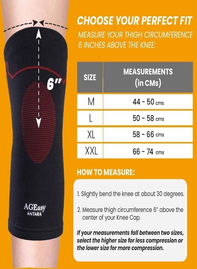 AGEasy (Max Group Comfort Knee Cap (M) with Pain Relief Patches (Pack of 5) | Knee Caps for Women and Men | Powerful & Fast-Acting Formula | Knee & Back Pain Relief Products (Medium, Pack of 5) - Image 4