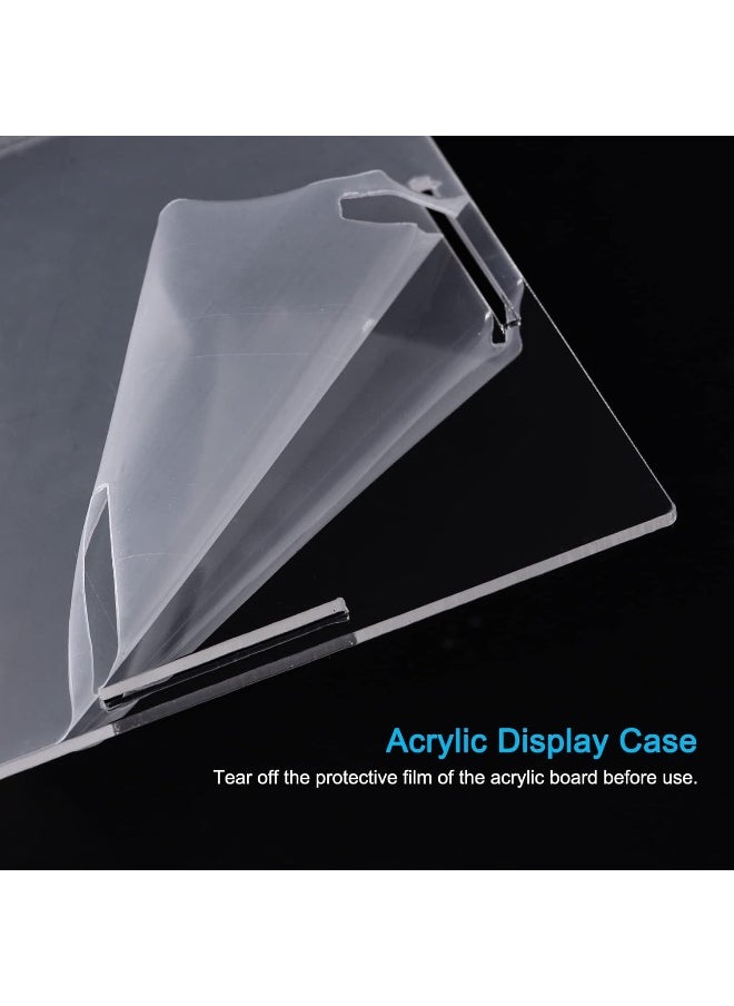 Generic sourcing map Acrylic Display Case Plastic Box Clear Assemble Dustproof Showcase 16x4.3x4.1 Inch for Collectibles Items  - Image 4