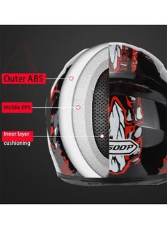 Arabest Motorcycle Helmet Full Face,Street Helmet Unisex Adult Cool Rider Equipment,Four Seasons Electric Bike Helmet,with Venom Pattern,Size M  - Image 4