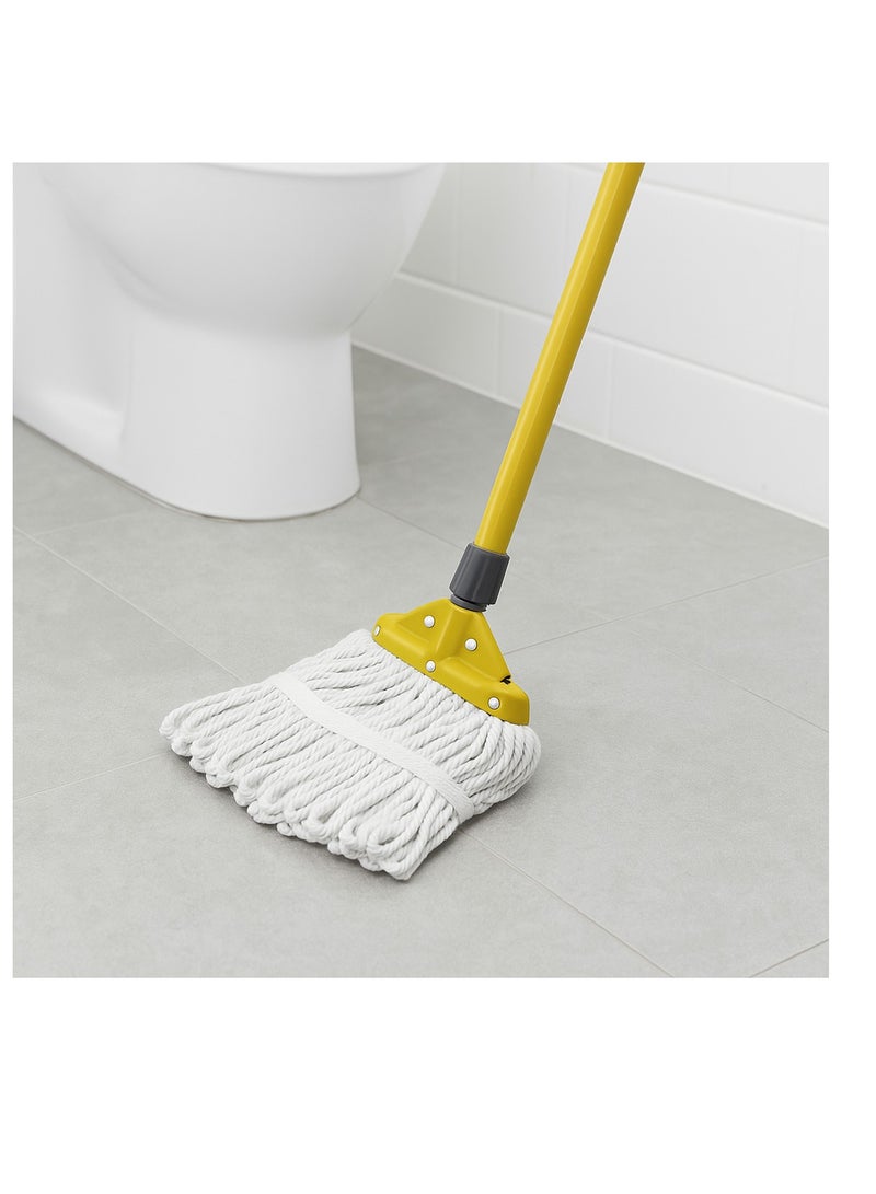 Royalford RoyalBright Classic Cotton Floor Mop with 120cm Iron Handle RF12783 Super Absorbent Universal Thread Handle Cost-Effective 100% Microfibre Removable and Washable Head for all Floor types - Image 5