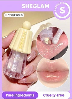 SHEGLAM Jelly Wow Hydrating Lip Oil-Strike Gold  - Image 1