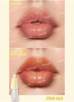 SHEGLAM Jelly Wow Hydrating Lip Oil-Strike Gold  - Image 3