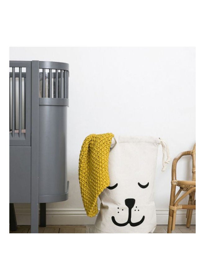 NIBEMINENT Storage Basket Bag White 15.75x19.69inch - Image 2