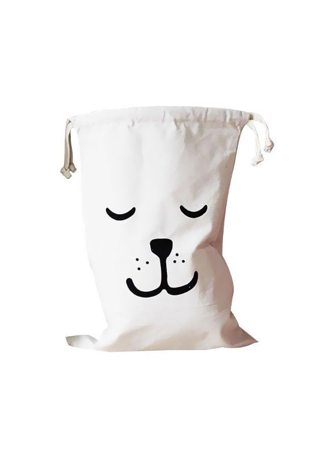 NIBEMINENT Storage Basket Bag White 15.75x19.69inch - Image 1