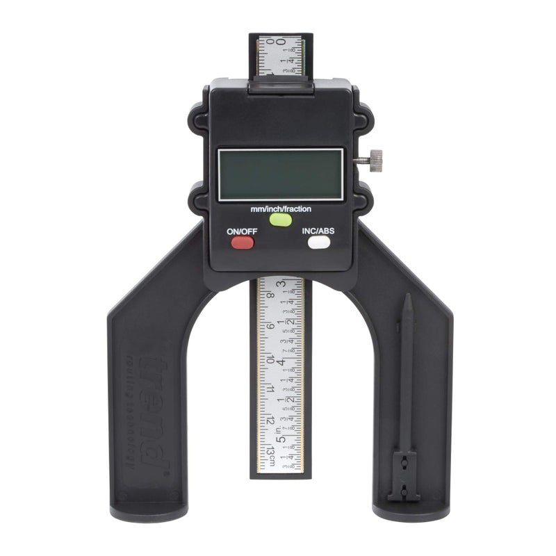 Trend Digital Depth Gauge with 2 23/64 inch Jaw Opening for Precision Rebate and Groove Setting, GAUGE/D60