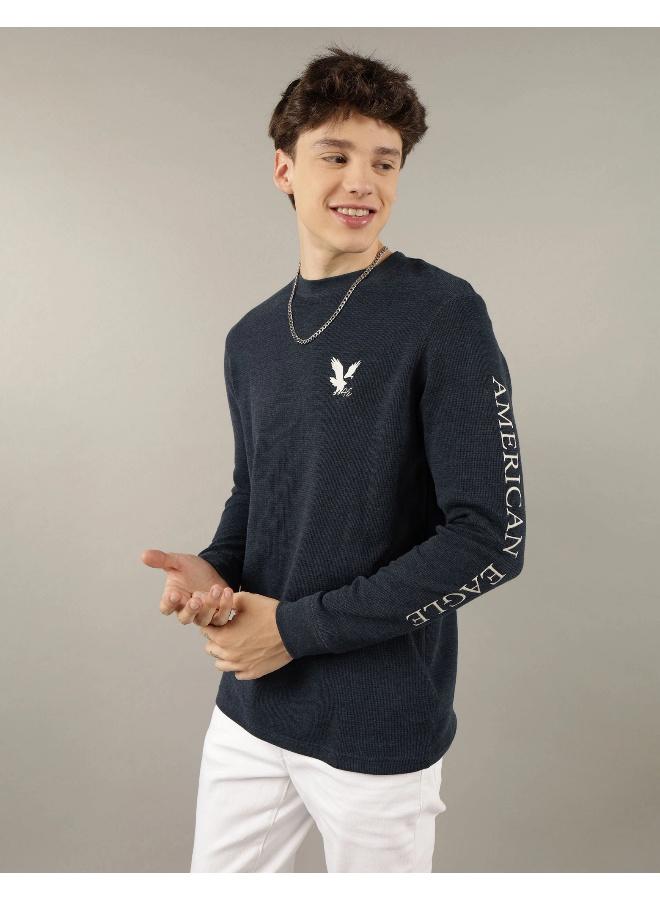 AE Long-Sleeve Logo Graphic Thermal T-Shirt