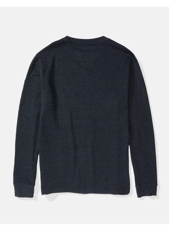 AE Long-Sleeve Logo Graphic Thermal T-Shirt