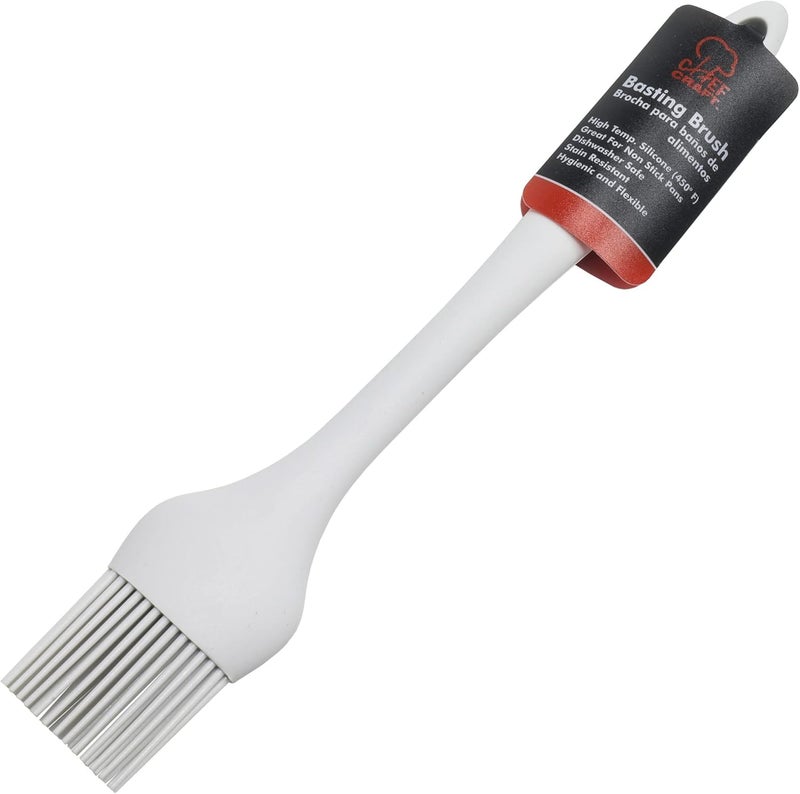 Chef Craft Premium Silicone Basting Brush, 10.25 inch, Gray - Image 2