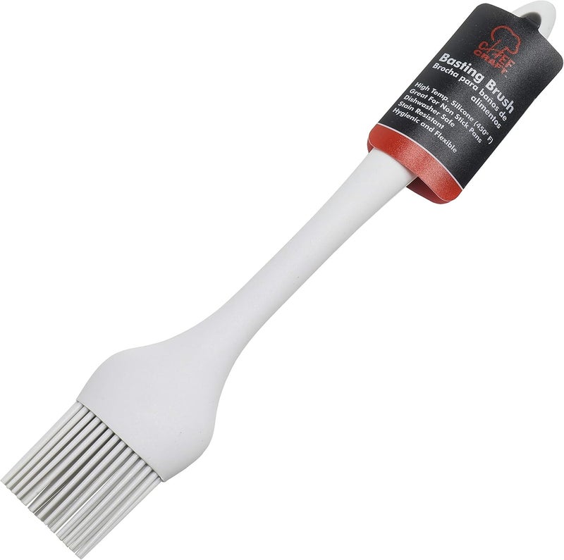 Chef Craft Premium Silicone Basting Brush, 10.25 inch, Gray - Image 4