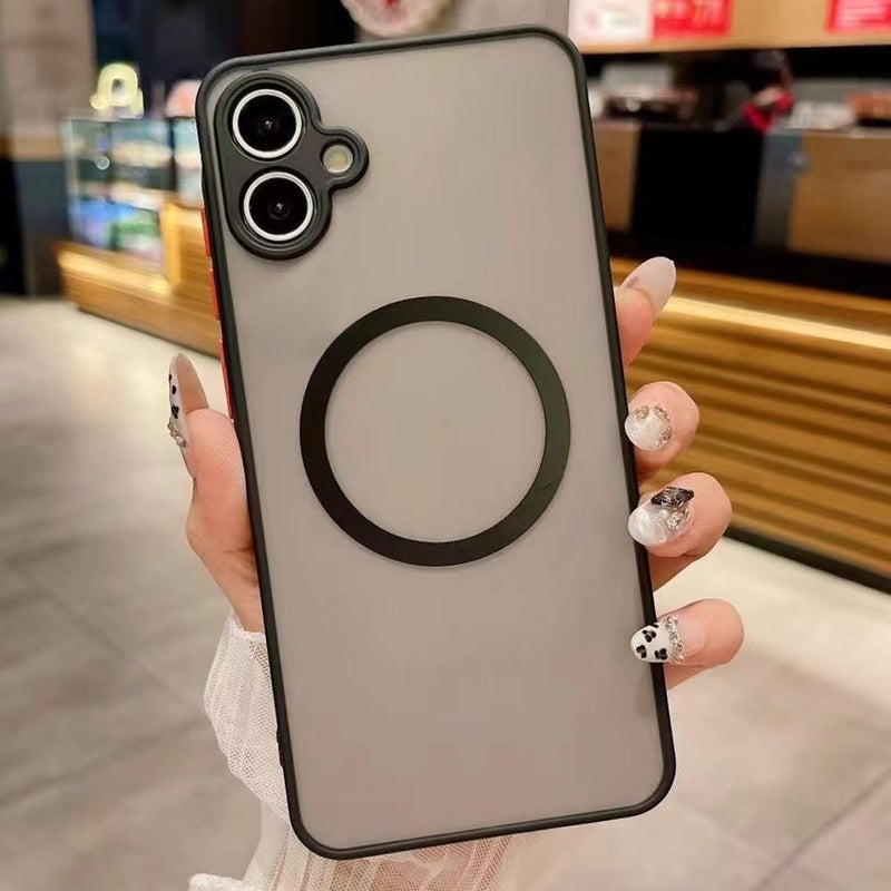 erorex For Samsung Galaxy A06 4G / 5G Hawkeye  Feel MagSafe Phone Case(Black) - Image 1