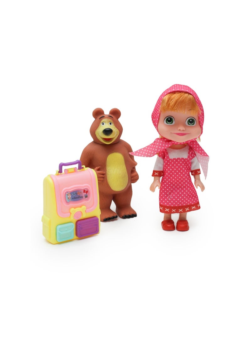 مجموعة لعب دمية ماشا والدب مع إكسسوارات – للأعمار 3+ سنوات، شخصيات كرتونية، هدية للأطفال - Image 3