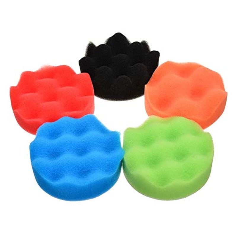 DIY Crafts CT-DIY-HI-42451 3"/4"/7"inch 76/100/180mm 13 Pcs Car Buffing Polishing Waxing Sponge Felt Pad Kits with Drill Adapter Cleaning - Image 4