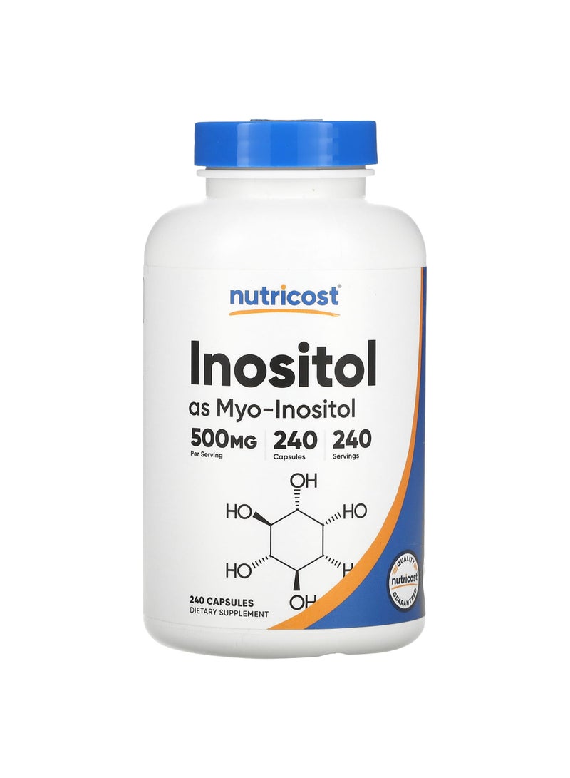 Inositol, 500 mg, 240 Capsules