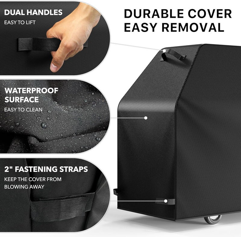 Simple Houseware 60-inch Waterproof Heavy Duty Gas BBQ Grill Cover, Weather-Resistant Polyester - Image 5