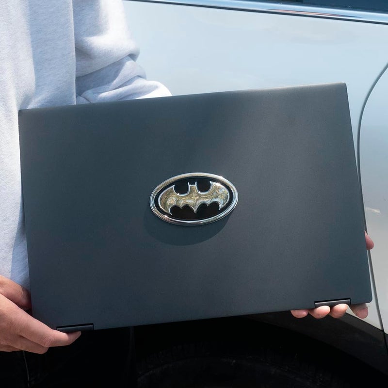 Fan Emblems Batman Car Emblem - 1989 Oval Bat Symbol 3D Auto Badge - Color: Black and Chrome - Size: 3.76 x 2.26 x 0.2 inches - Officially Licensed DC Car Accessories - Image 5