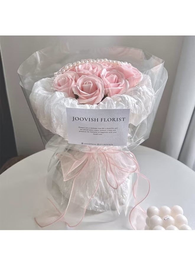 Happy D 5pcs, 4cm/1.57in x 2.2m/86.6in Cake Flower Ribbon Tie, Butterfly DIY Headband Material, Wave Curl Packaging Tie, Fishtail Yarn Woven Satin Floating Color Ribbon For Room Decoration, Wedding Party Decoration Ribbon, Unique Gift Box Tie Ribbon - Image 5