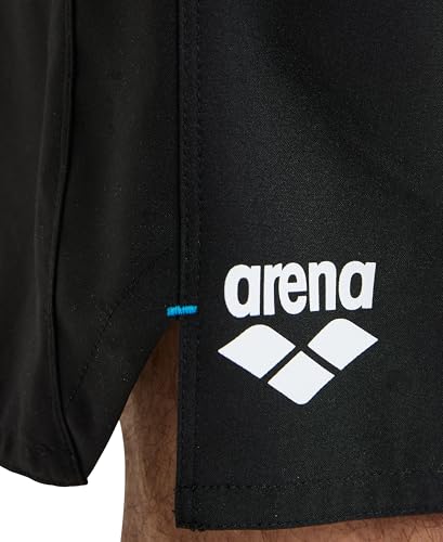 ARENA Team Unisex Bermuda Athletic Panel Shorts Polyester Beach Swim Trunks Inner Pocket for Sports or Water, Black, X-Large - Image 5