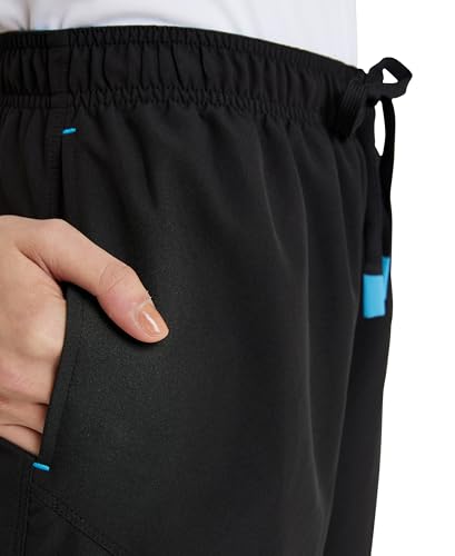 ARENA Team Unisex Bermuda Athletic Panel Shorts Polyester Beach Swim Trunks Inner Pocket for Sports or Water, Black, X-Large - Image 3