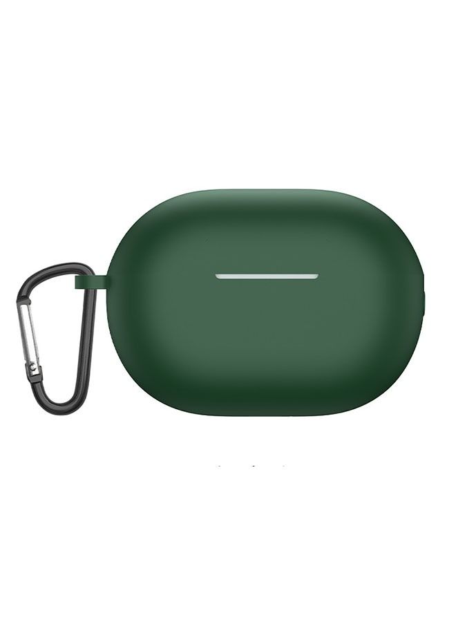 Ant Huawei Freebuds Pro 2 Earphone Protective Case, Soft Silicone Cover with Keychain Hook, Anti-fall Anti Fingerprint Bluetooth Headset Cover (Dark Night Green)  - Image 1