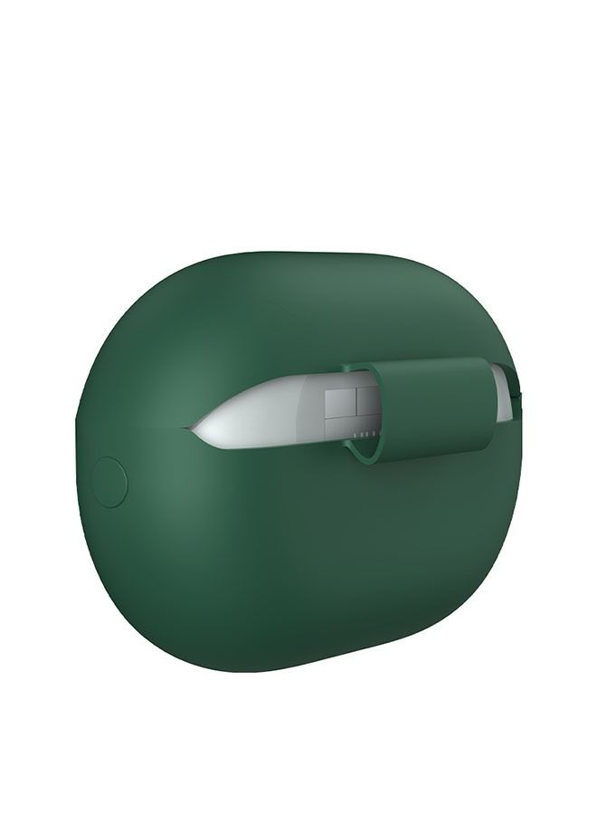 Ant Huawei Freebuds Pro 2 Earphone Protective Case, Soft Silicone Cover with Keychain Hook, Anti-fall Anti Fingerprint Bluetooth Headset Cover (Dark Night Green)  - Image 5