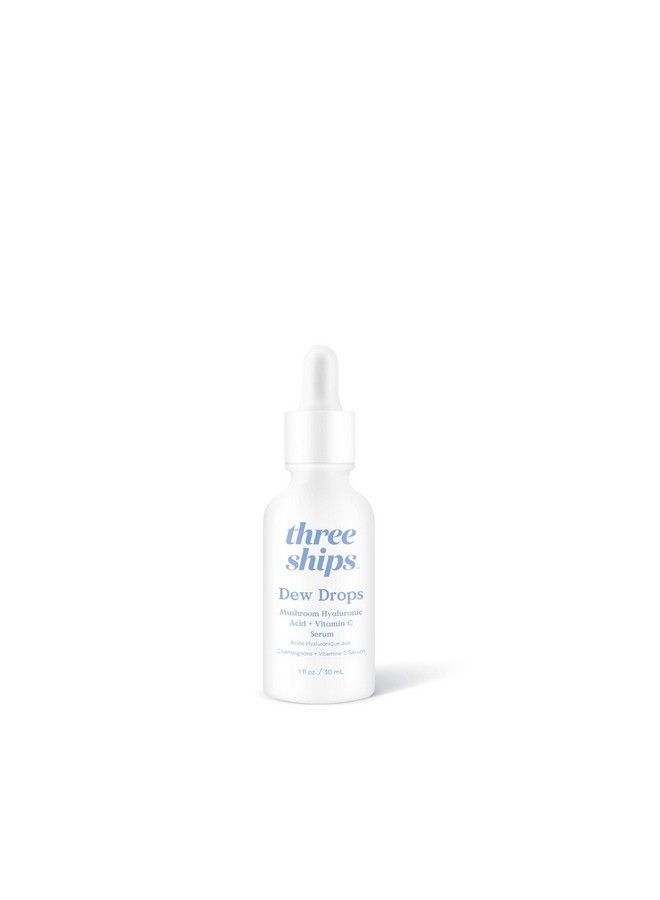 Three Ships Dew Drops Hyaluronic Acid And Vitamin C Serum Vegan Facial Serum Brightens And Plumps Skin Intensive Natural Face Serum For All Skin Types As Seen On Dragon’S Den 01 Fl Oz - Image 2