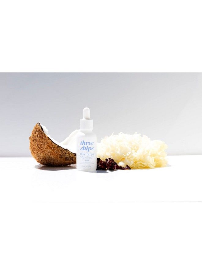 Three Ships Dew Drops Hyaluronic Acid And Vitamin C Serum Vegan Facial Serum Brightens And Plumps Skin Intensive Natural Face Serum For All Skin Types As Seen On Dragon’S Den 01 Fl Oz - Image 3