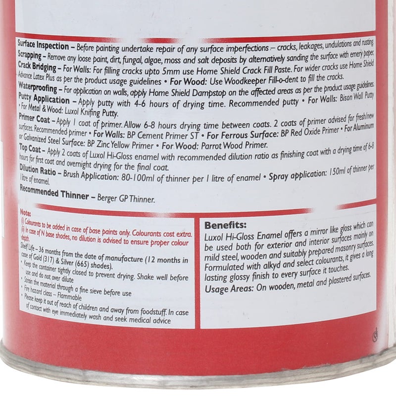 BERGER Luxol Hi Gloss Enamel Cherry 500Ml - Image 4