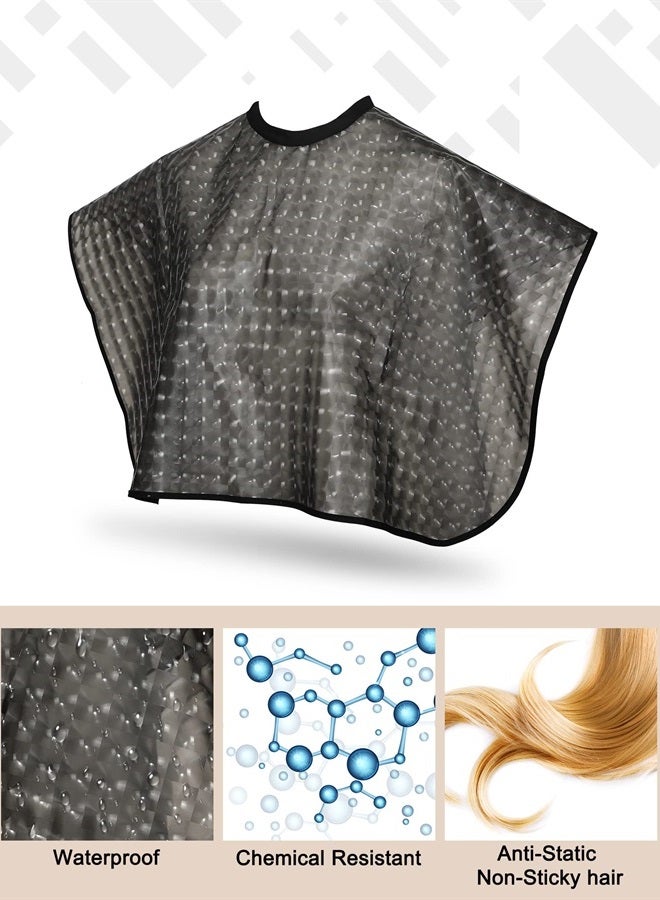 Zhanmai 4 Pieces Hair Dye Cape Shampoo Capes for Salons Waterproof Hair Color Capes Makeup Cape Hair Cutting Cape Beauty Salon Cape Apron for Hair Stylist Barber Bib Smock for Hairdressing Styling Women Men - Image 3