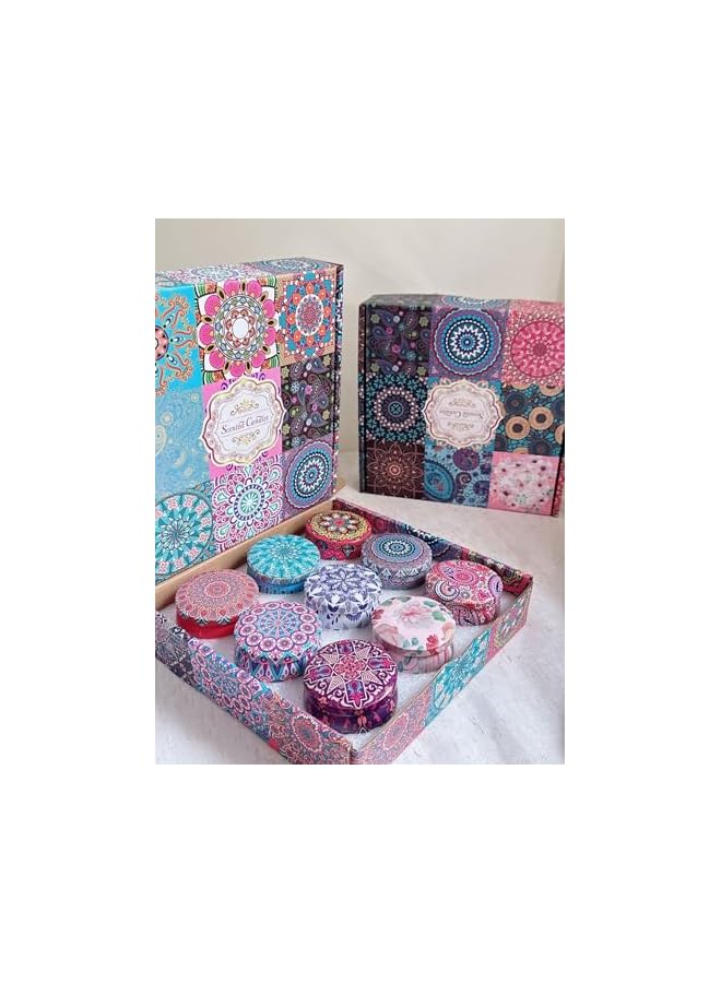 The Bros Scented Candles Set,Aromatherapy Candle Smokeless with Natural Soy Wax,Candles for Aromatherapy, Bath, Yoga,18H Duration per Candle,Relaxing Stress Relief Aroma Home Best Gift for Women,9pcs - Image 3