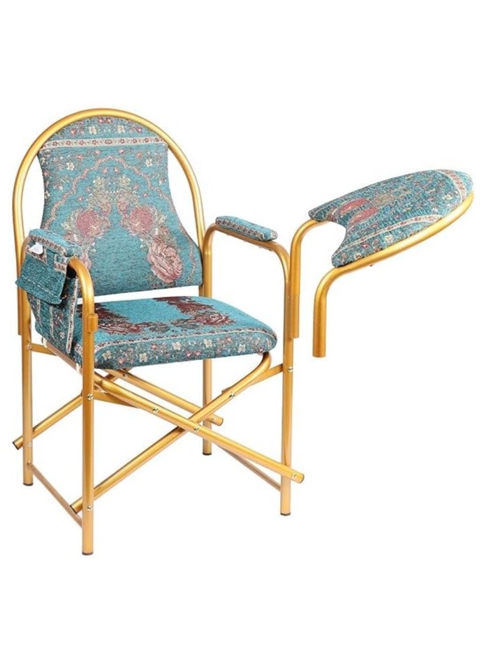 REBENUO The Muslim chair for praying and reading the Qur’an is blue  - Image 3