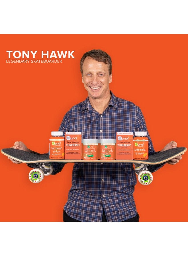 Qunol Turmeric and Ginger Soft Chews, 750mg Turmeric Supplement, Ultra High Absorption to Support Joint Health, 90 Count - Image 5