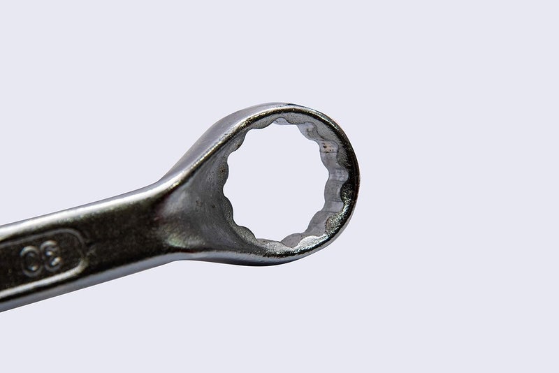 AGRICO AGRICO TATA Chrome Vanadium Steel Ring Spanner Set with MaxiDrive System AntiSlip AntiCorrosion properties SilverFor Home Industrial Use Garage 30 X 32 mm  - Image 2
