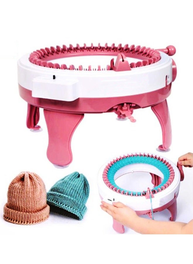 Knitting Machine Plastic Hand Knitting Sewing Machine Children Weaving Toy with 48 Needles - Image 1