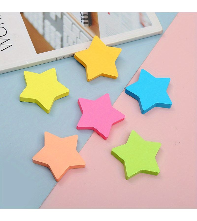 960 Sheets Heart Shaped Sticky Notes Cute Bubble Star Memo Pads Multicolor - Image 4