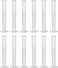 EISCO EISCO 12PK Measuring Cylinders, 100ml - Class B Tolerance - Octagonal Base - Polypropylene Plastic - Industrial  - Image 1