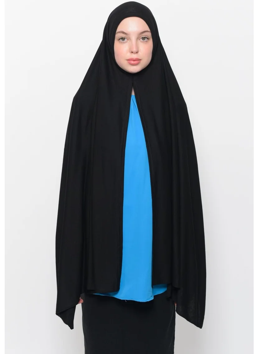 Altobeh Ready Practical Interlocking Luxury Organic Plain Combed Cotton Shawl Aligned-Black