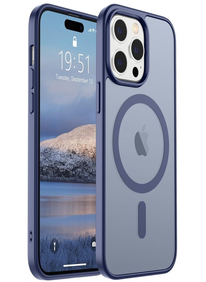 SUPFINE Magnetic for iPhone 14 Pro Max Case (Compatible with MagSafe) (Military Grade Drop Protection) Slim Translucent Matte Shockproof with Anti-Fingerprint Phone Case,Lavender Gray - Image 1