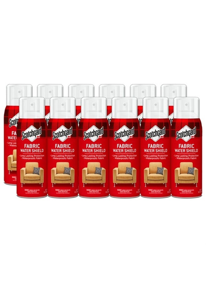 Scotchgard - Fabric Water Shield, 120 Ounces (Twelve, 10 Oz Cans), Repels Water, Ideal for Couches, Pillows, Furniture, Shoes and More, Long Lasting Protection - Image 1