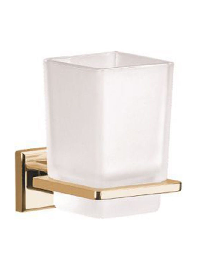 KLUDI - Harmony Tumbler Holder Glass 4×11 cm- Rose Gold - Image 1