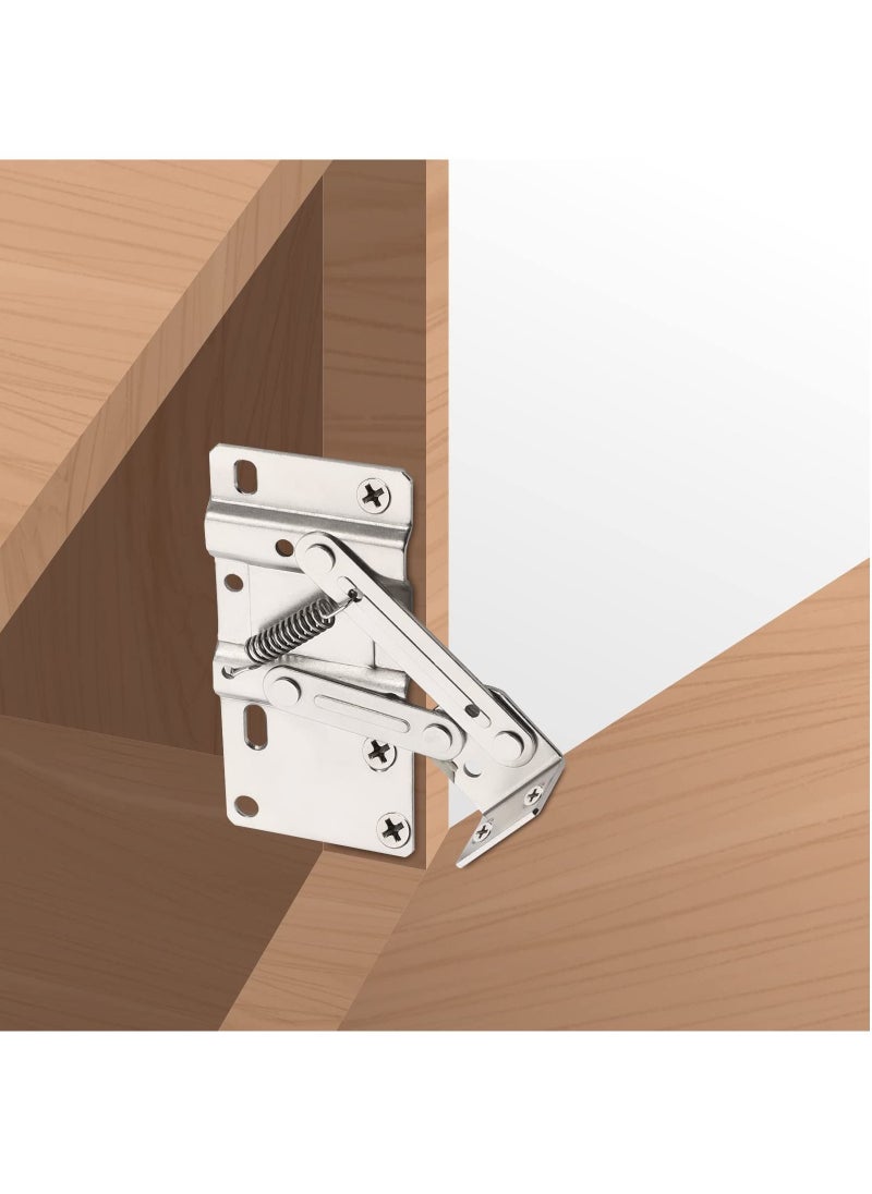 2 Pack Tip Out Tray Hinges, Scissor Hinges for Kitchen Sink or Bathroom Cabinet Organizer, Sink Front Drawer, Compatible Both Face Frame and Frameless