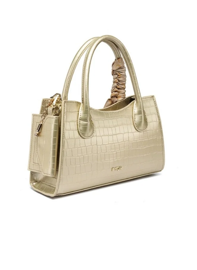 فايور Metallic Textured Handbag BD 96