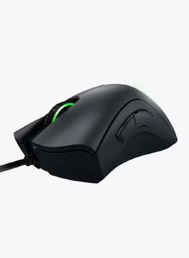 Gaming Mouse-Classic Black: 6400 DPI Optical Sensor - 5 Programmable ons - Mechanical Switches - Rubber Side Grips