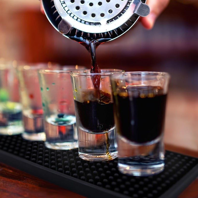 OLRADA Olrada Non Slip Service Spill Rubber Mat for Counter Top Bar Rail for Glassware 24X41Pcs - Image 4