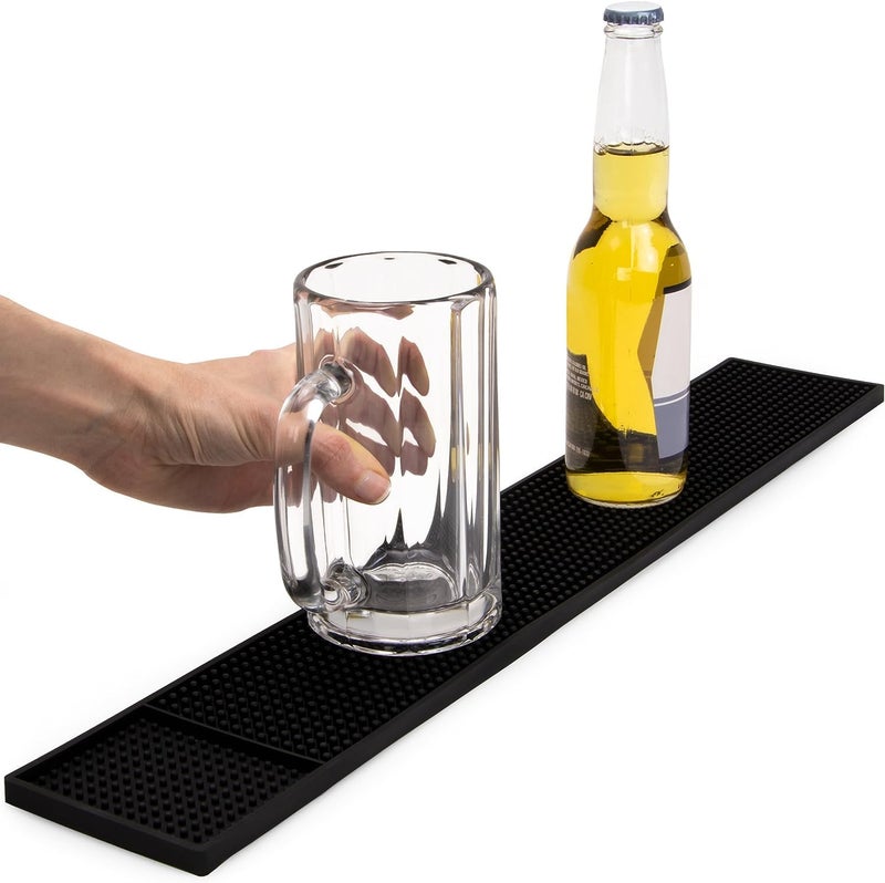 OLRADA Olrada Non Slip Service Spill Rubber Mat for Counter Top Bar Rail for Glassware 24X41Pcs - Image 3